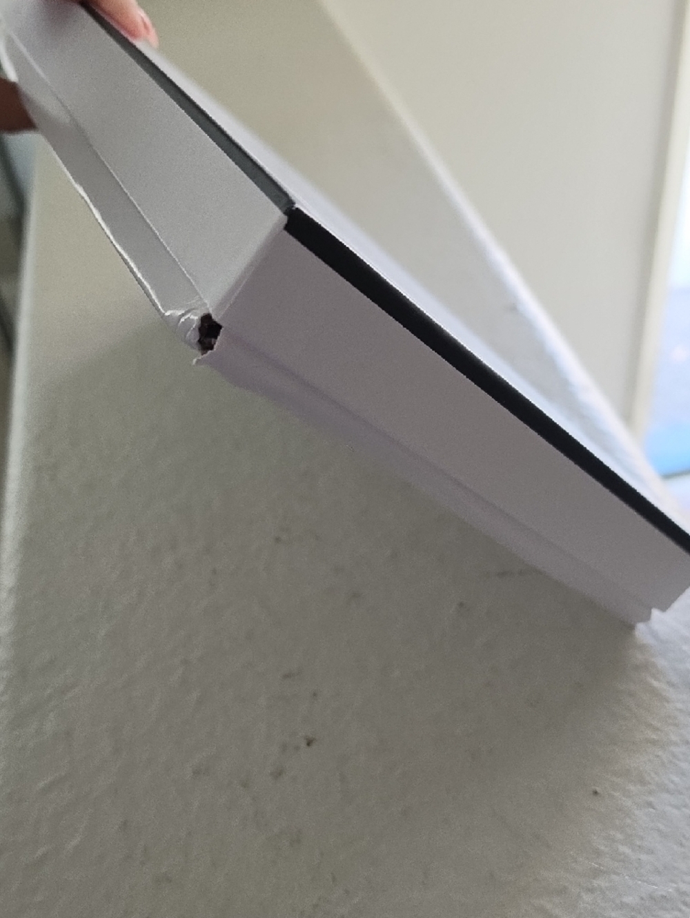 CHANEL Light Gray and Taupe Striped Wool Scarf - Picture 7 of 7